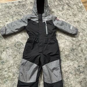 Children's Black and Gray Snowsuit
